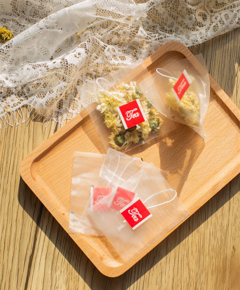 triangle empty tea bags